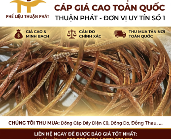Thu Mua Phế Liệu Đồng Cáp Giá Cao Toàn Quốc - Thu Mua Tận Nơi