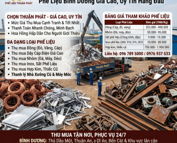 Thu Mua Phế Liệu Bình Dương Giá Cao - Tận Nơi, Hoa Hồng Hấp Dẫn