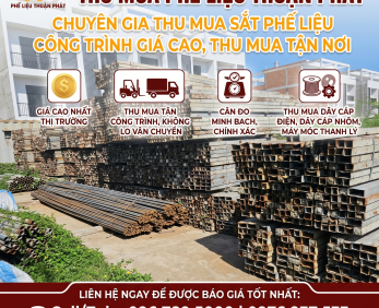 Thu Mua Sắt Phế Liệu Công Trình Giá Cao - Thu Mua Tận Nơi 24/7