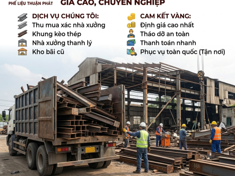 Thu Mua Xác Xưởng Giá Cao Toàn Quốc - Thanh Toán Nhanh