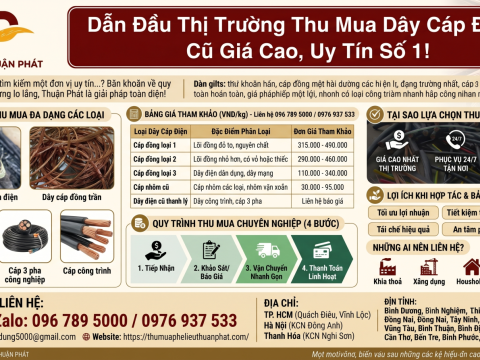 Mua Đồng Phế Liệu Giá Cao Toàn Quốc - Thu Mua Tận Nơi 24/7