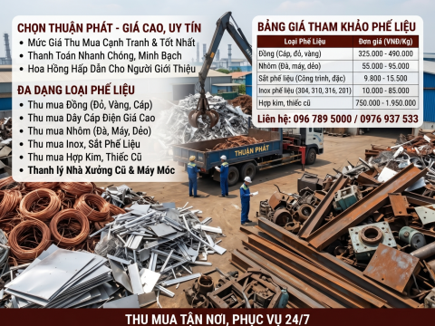 Thu Mua Phế Liệu Bình Dương Giá Cao - Tận Nơi, Hoa Hồng Hấp Dẫn