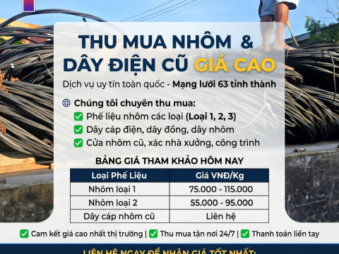 Thu Mua Nhôm Phế Liệu Giá Cao Tại Miền Bắc – Thu Gom Tận Nơi 24/7
