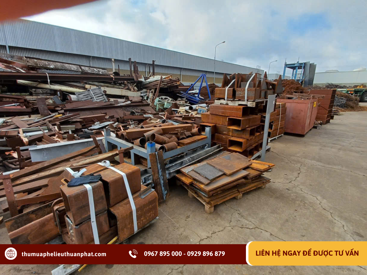 Phế liệu công nghiệp trong quy trình thanh lý tại nhà máy