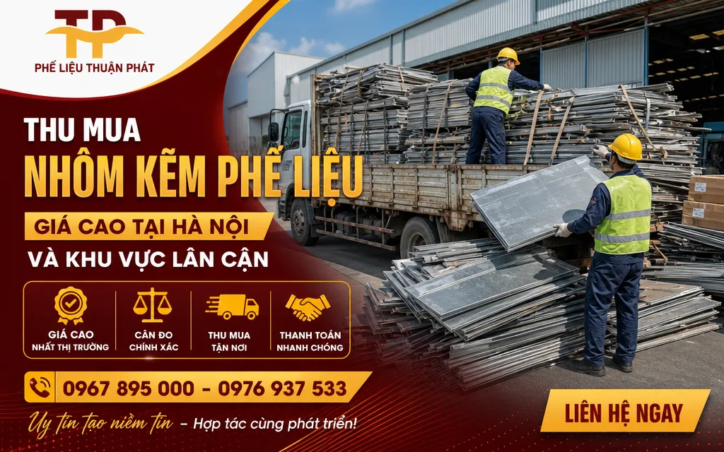Xe chuy&ecirc;n dụng thu gom nh&ocirc;m kẽm phế liệu tận nơi tại H&agrave; Nội