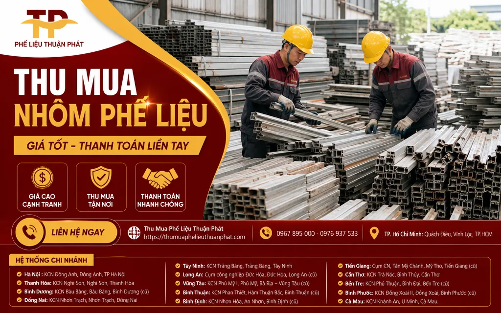 Nh&ocirc;m đ&agrave; phế liệu được ph&acirc;n loại tại c&ocirc;ng tr&igrave;nh ở H&agrave; Nội