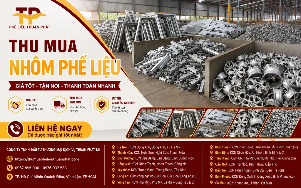 Các loại nhôm phế liệu được phân loại tại kho thu mua ở Hà Nội