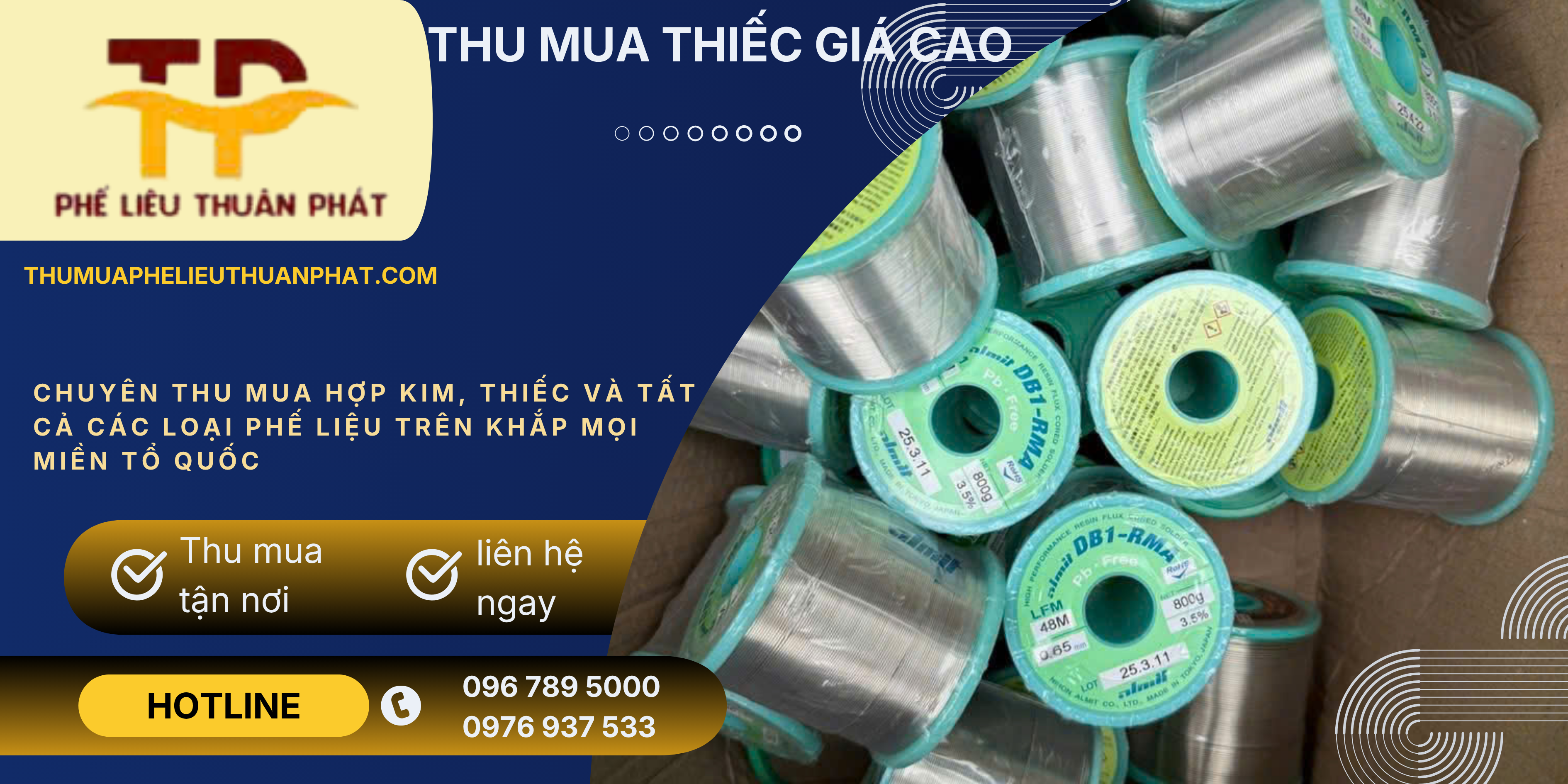 Thu mua thiếc h&agrave;n cũ gi&aacute; cao