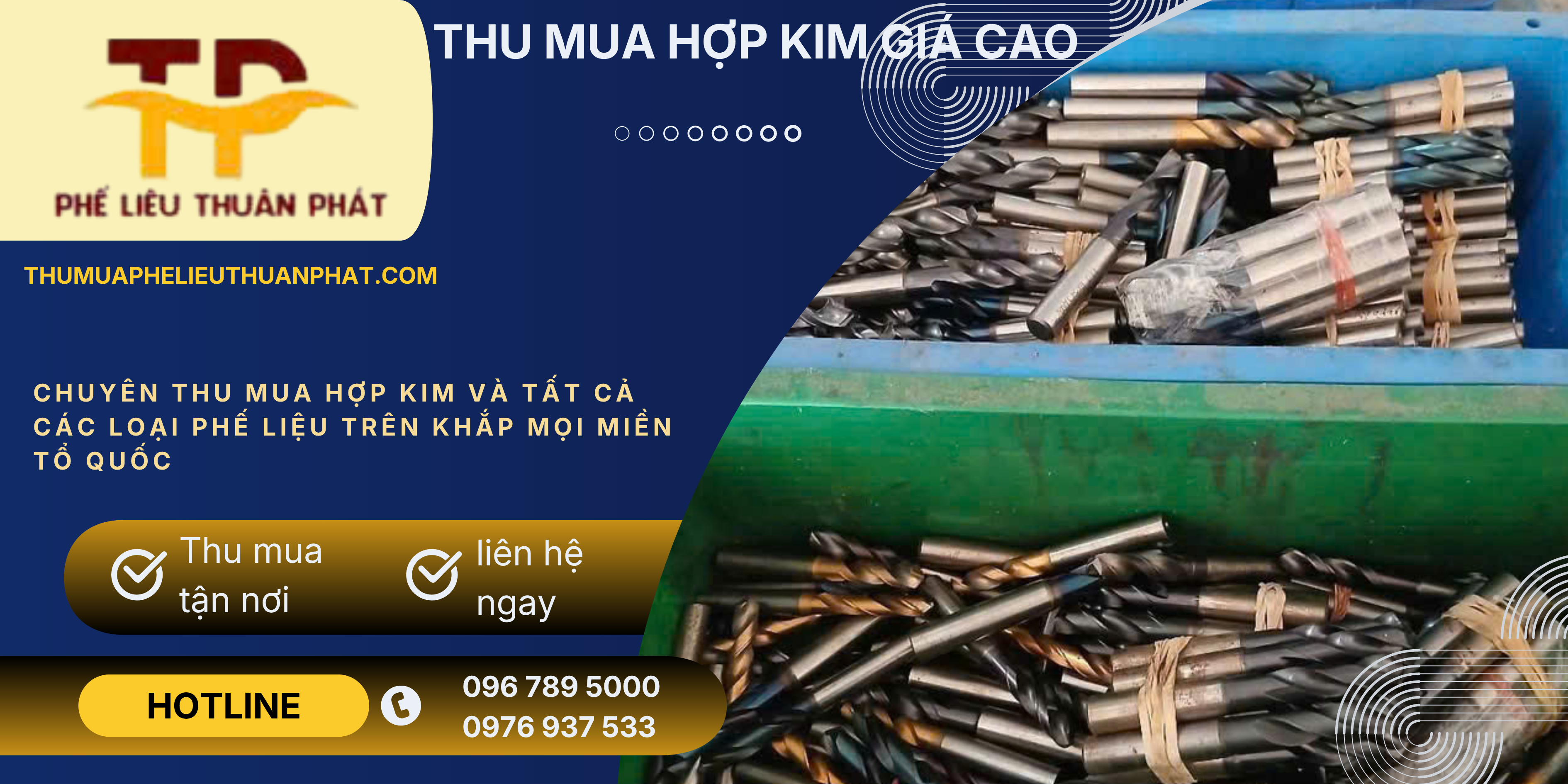 Thu mua mũi khoan hợp kim cũ gi&aacute; cao