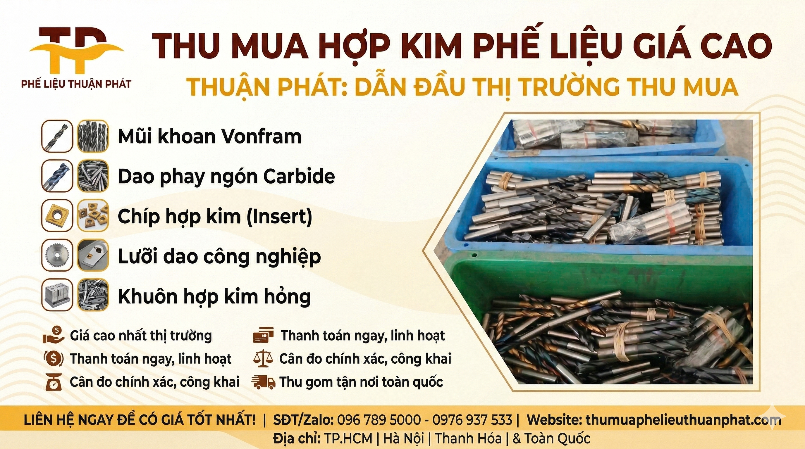 Thu mua hợp kim phế liệu gi&aacute; cao