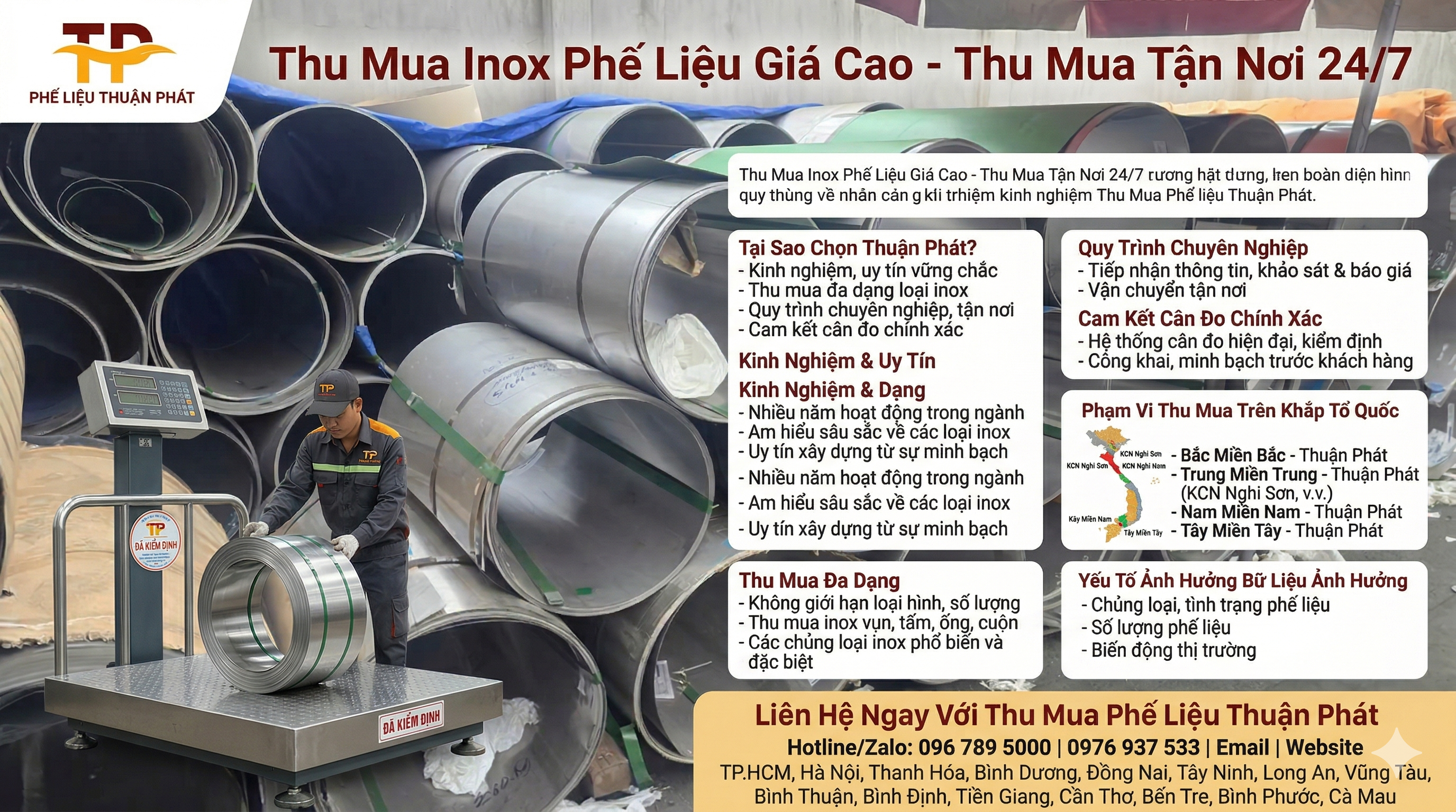 Thu mua inox phế liệu giá cao