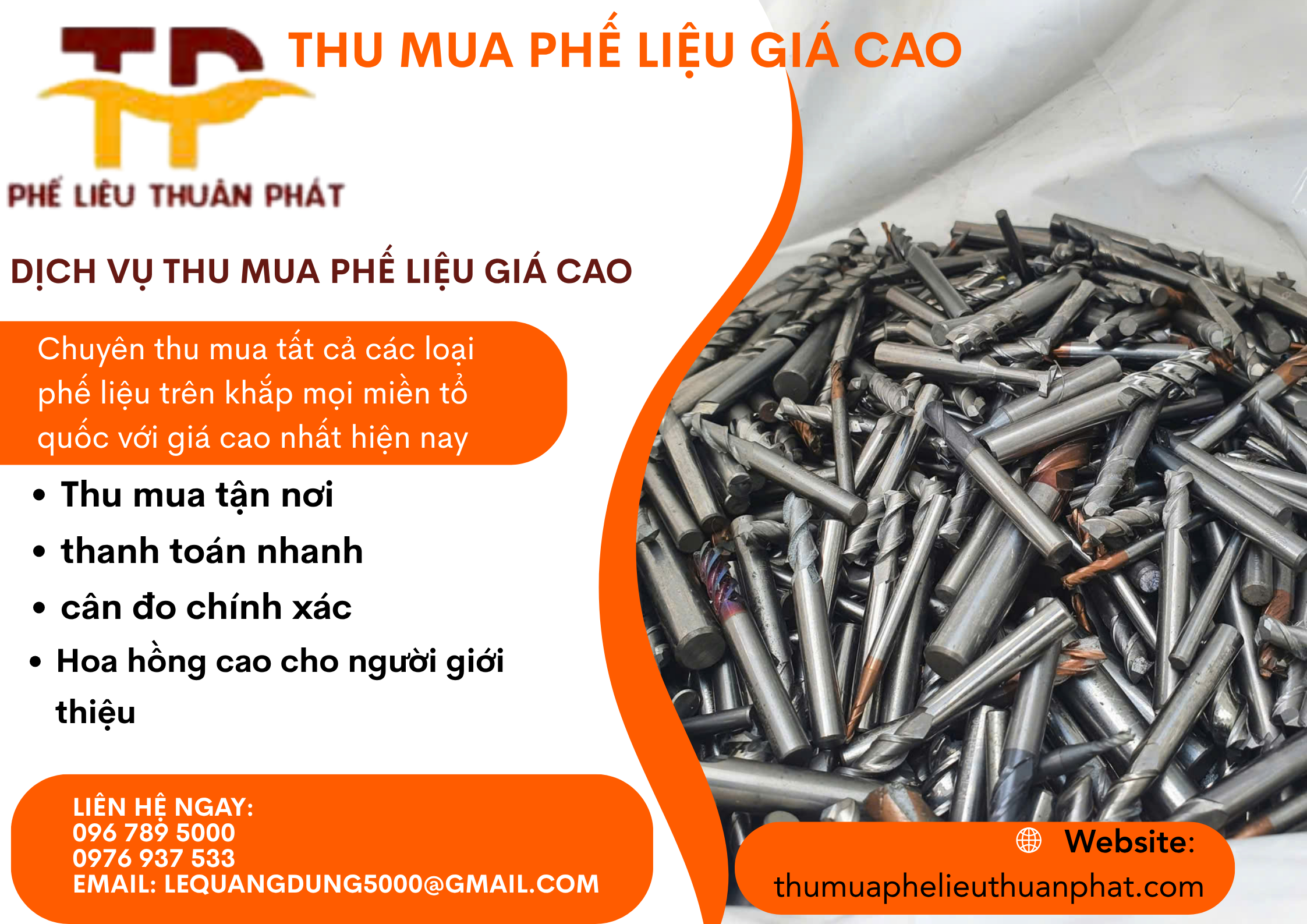 Thu mua mũi khoa hợp kim cũ giá cao