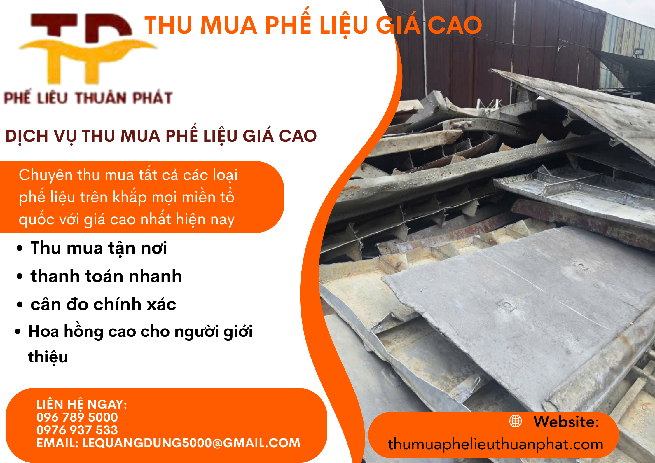 Thu mua phế liệu gi&aacute; cao to&agrave;n quốc