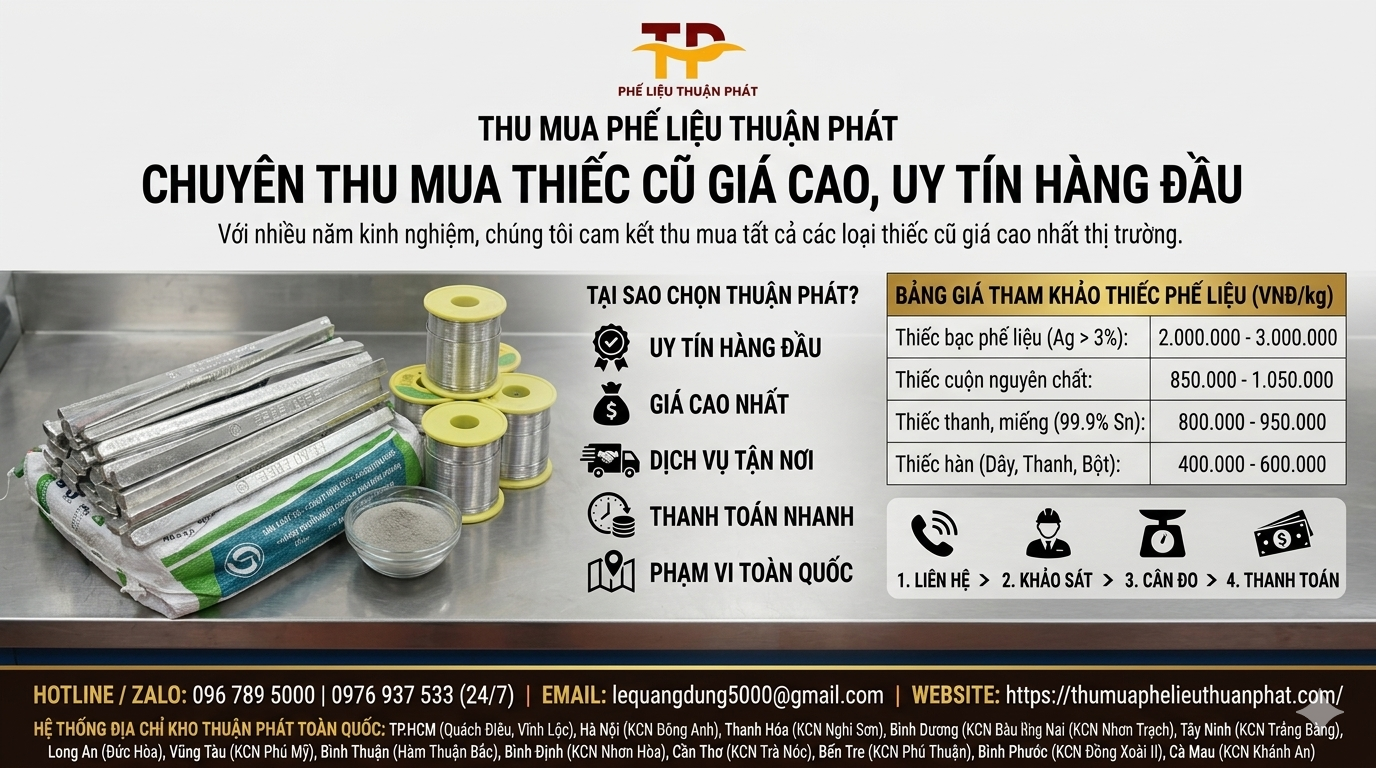 Thu mua thiếc phế liệu