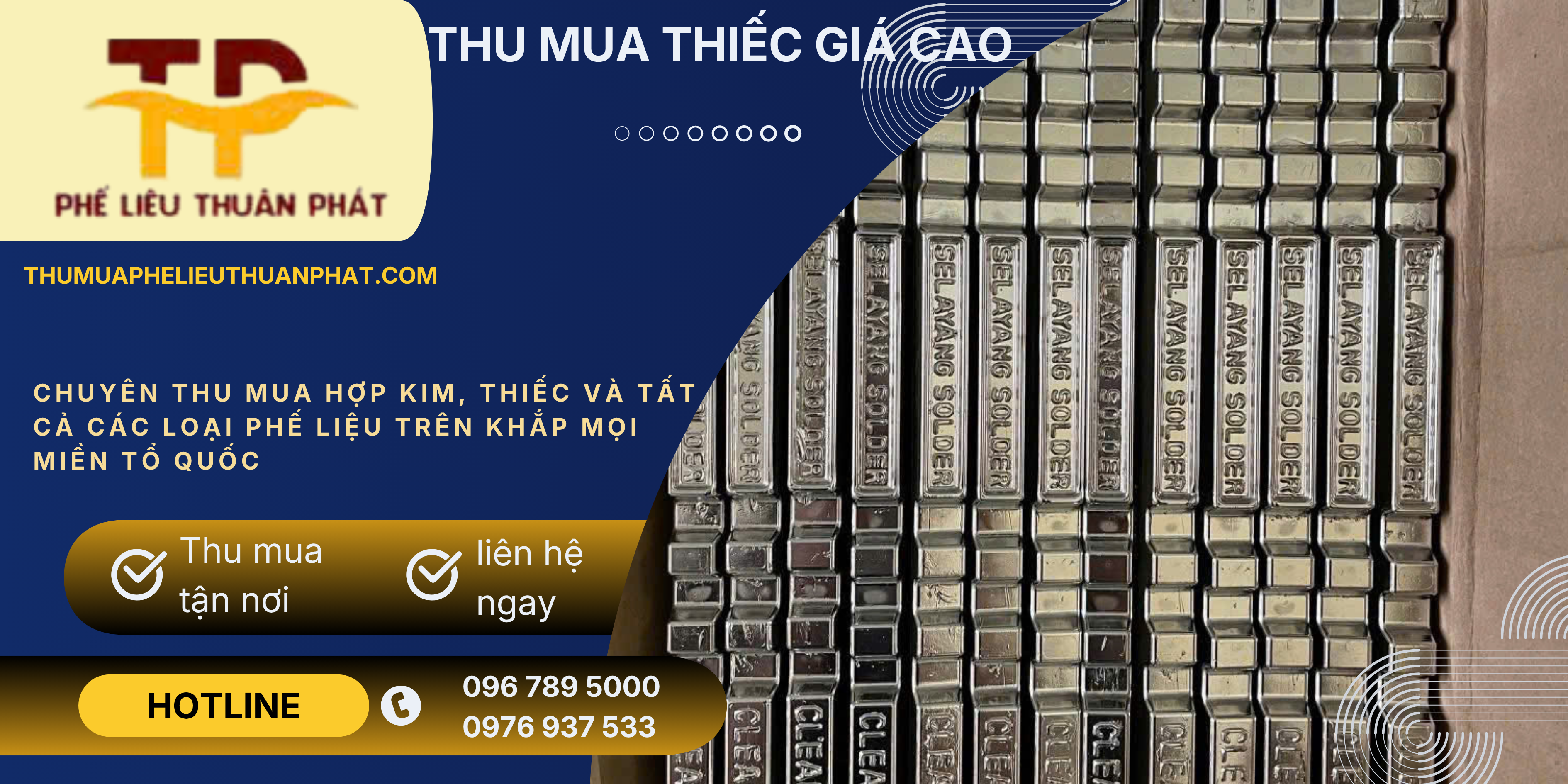 Thu mua thiếc gi&aacute; cao tận nơi