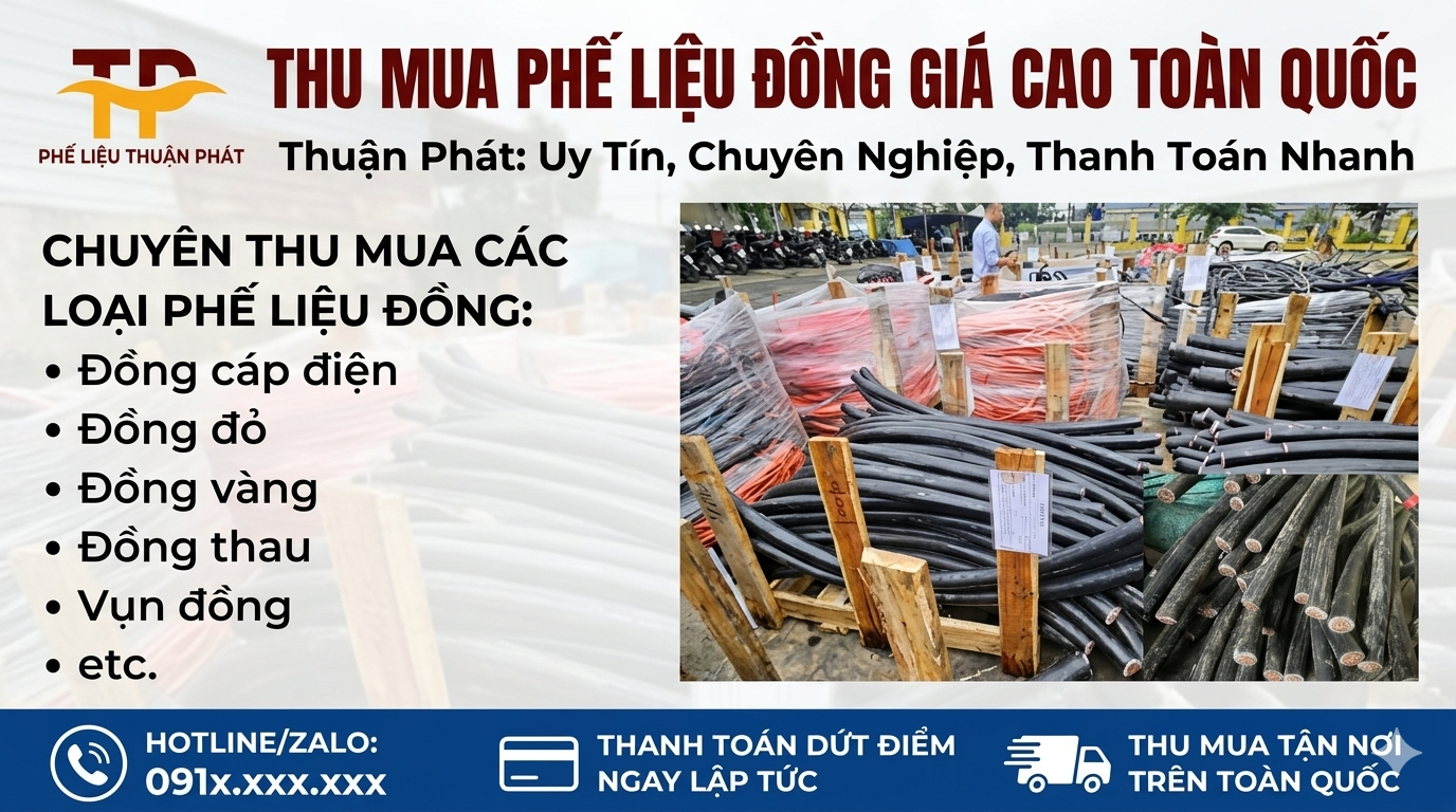 Thu mua phế liệu đồng giá cao