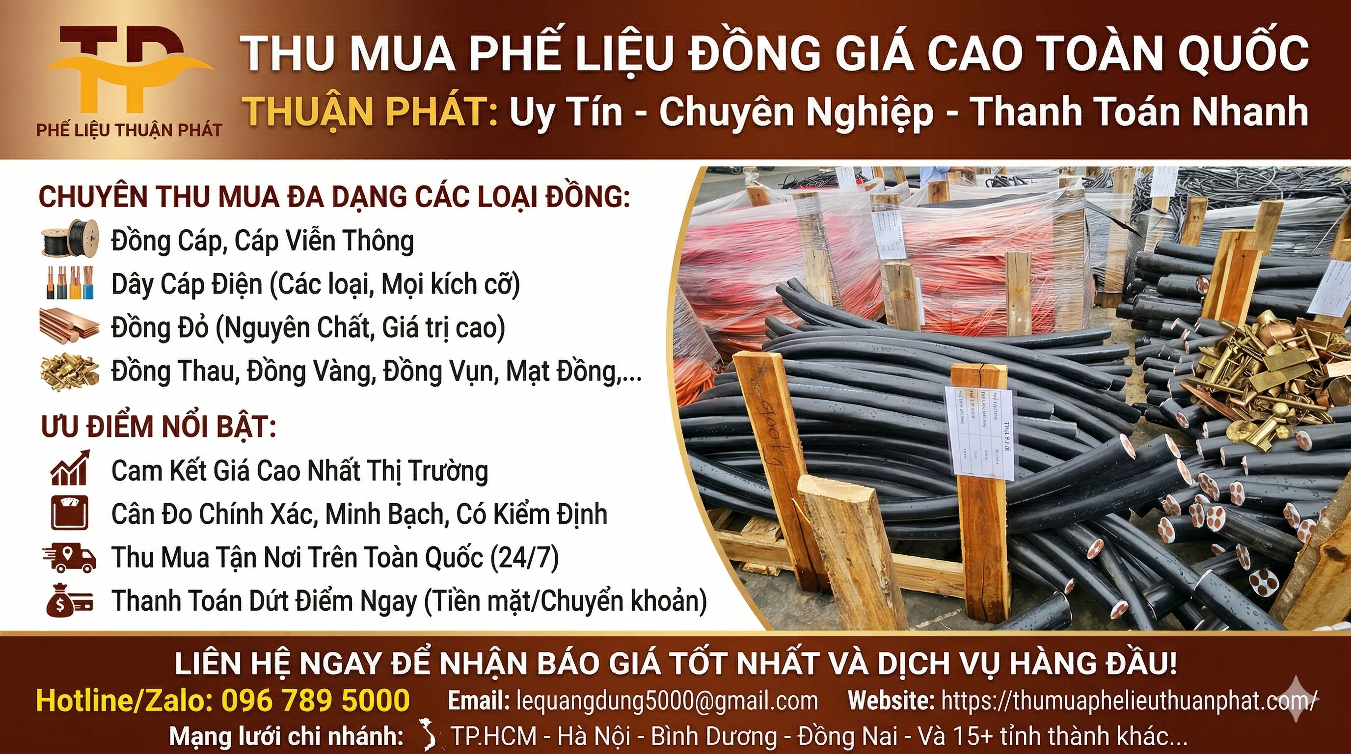 Thu Mua Đồng Phế Liệu Giá Cao - Thu Mua Tận Nơi, Uy Tín