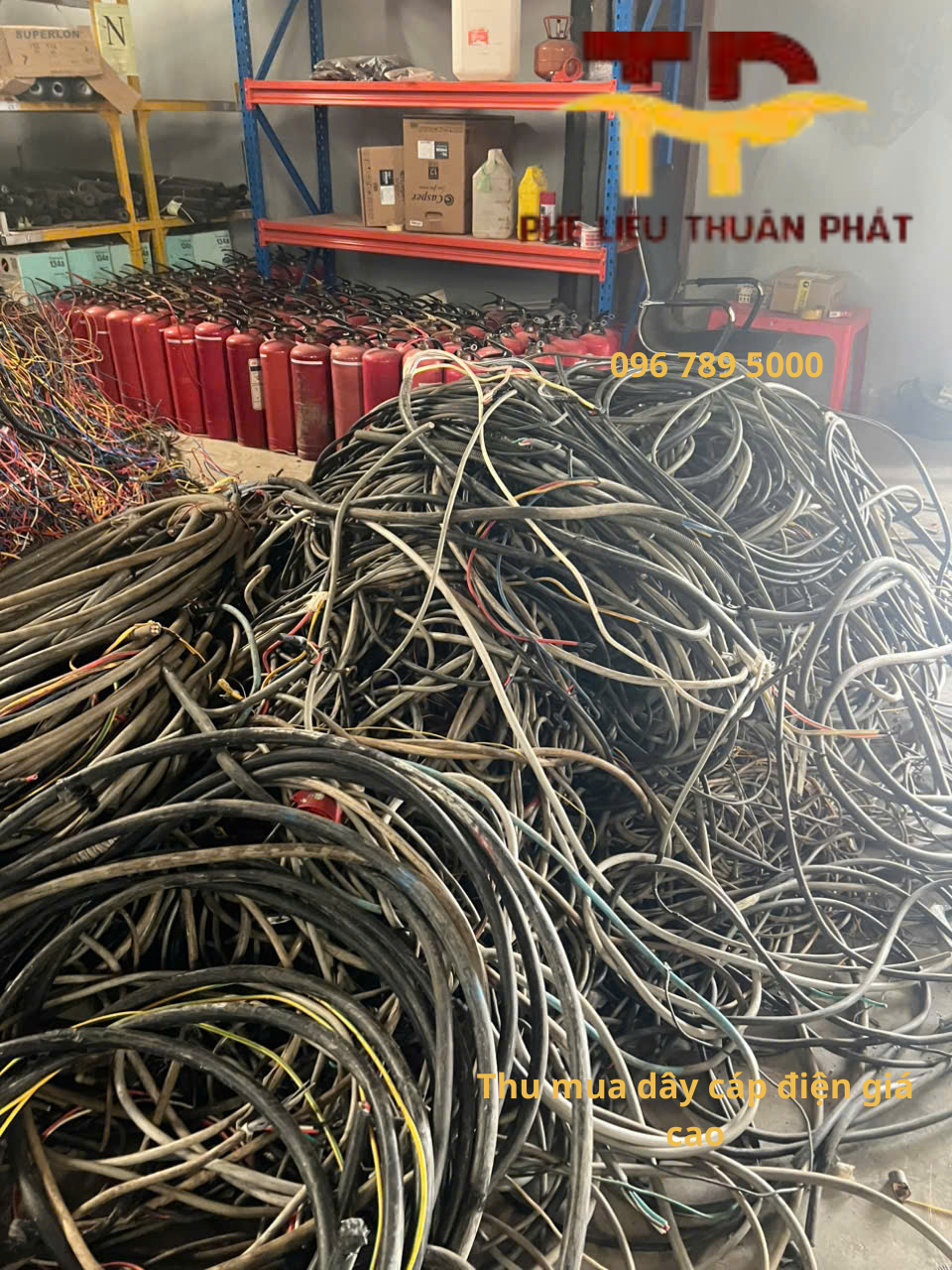 Thu mua dây cáp điện cũ giá cao