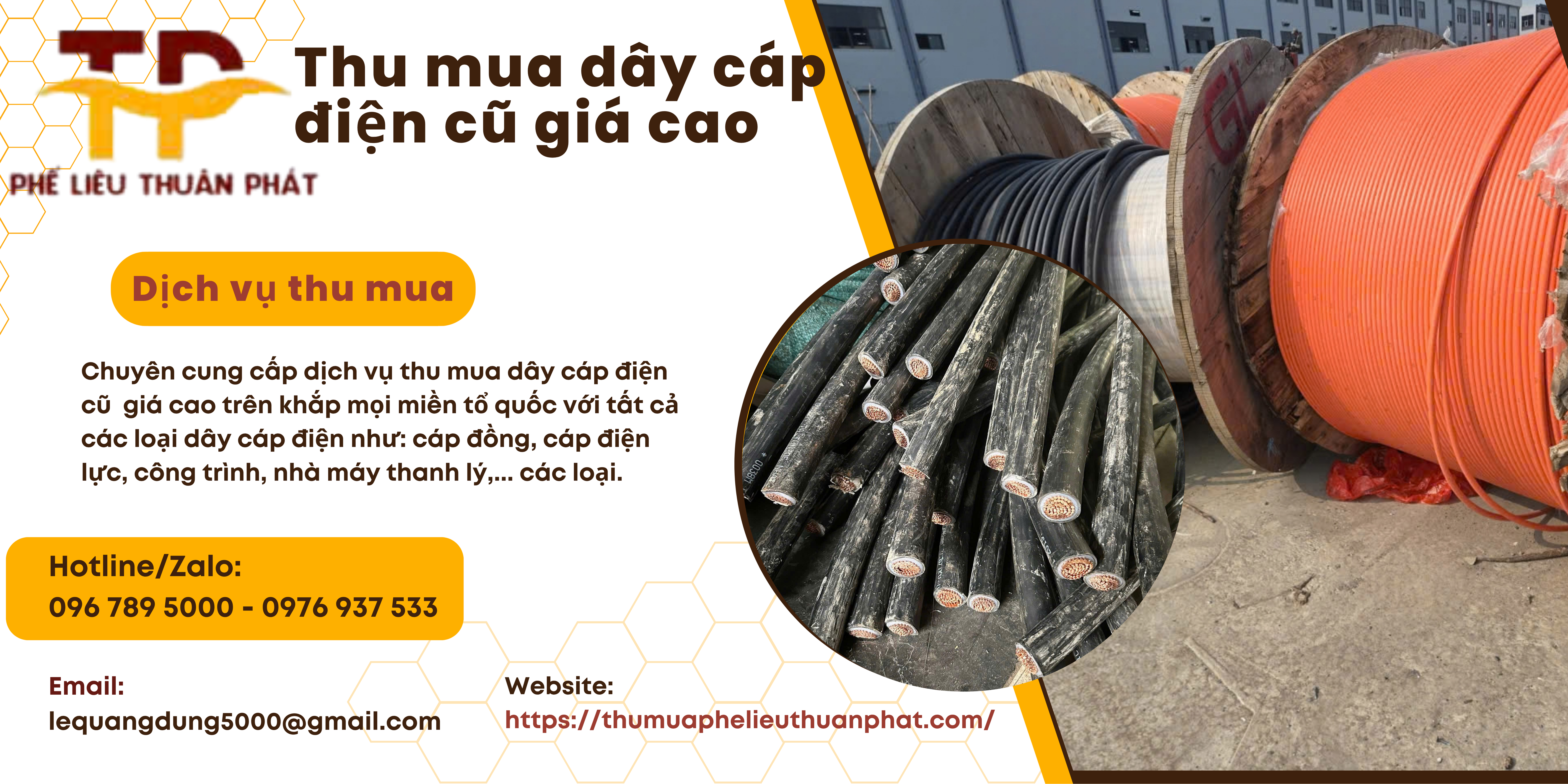 Thu mua dây cáp điện giá cao