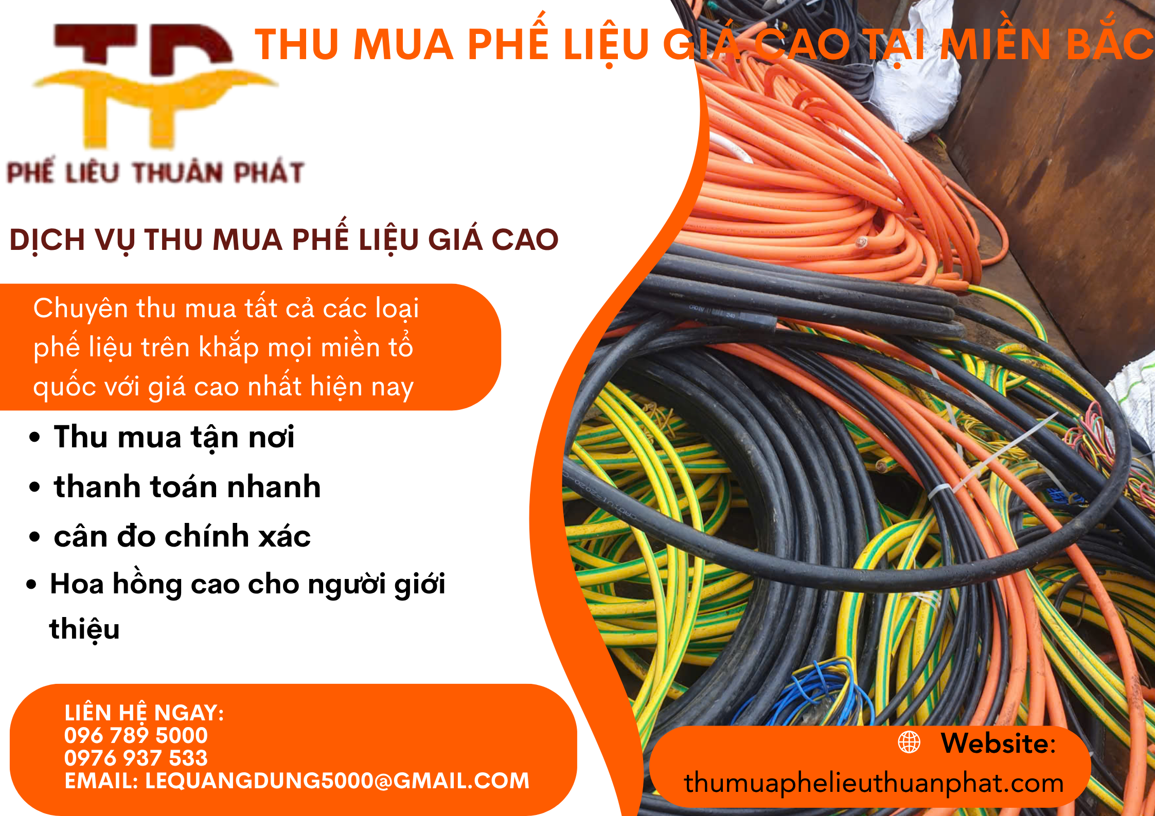Thu mua d&acirc;y c&aacute;p điện cũ gi&aacute; cao