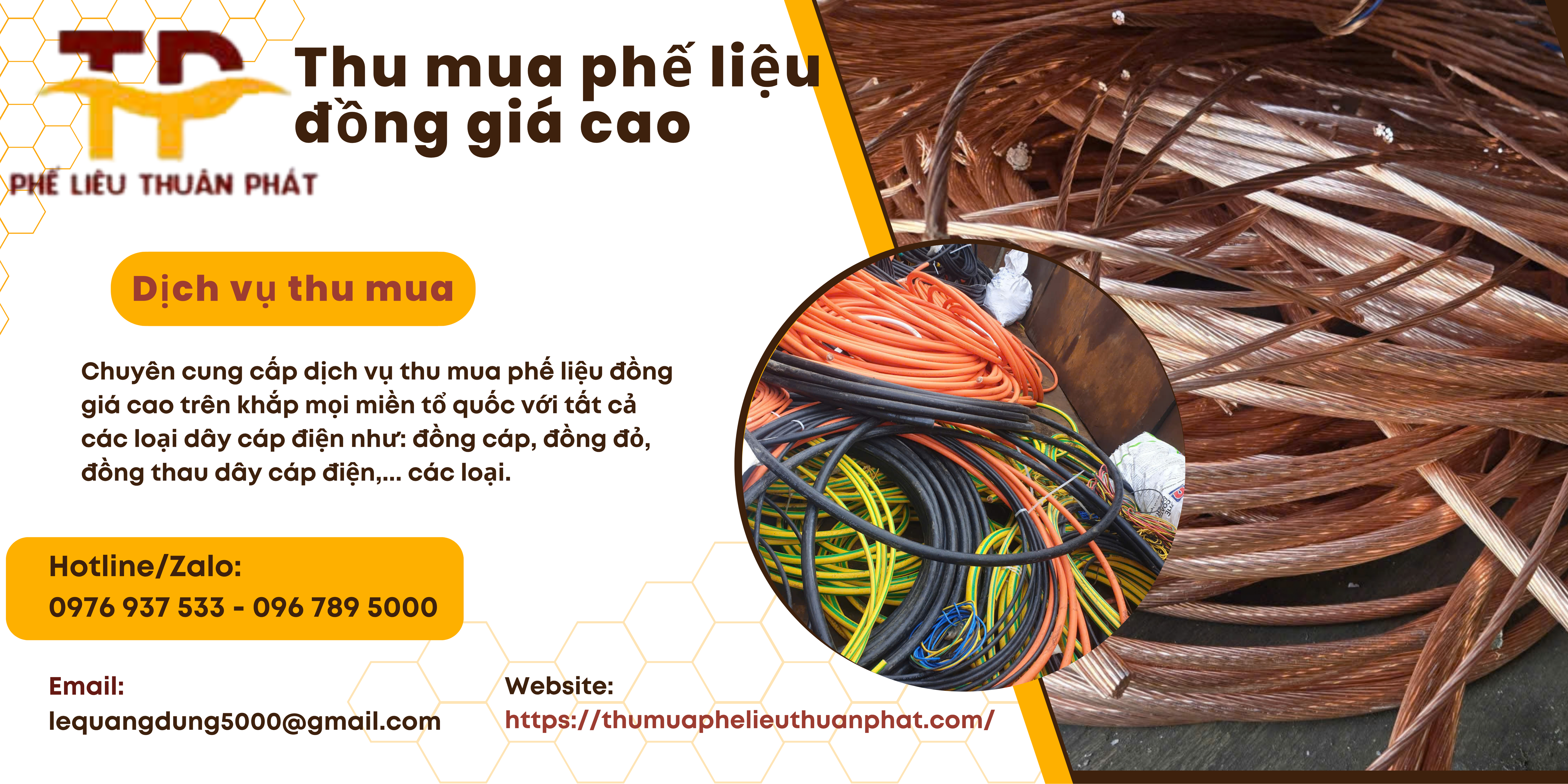 Thu mua d&acirc;y c&aacute;p đồng phế liệu
