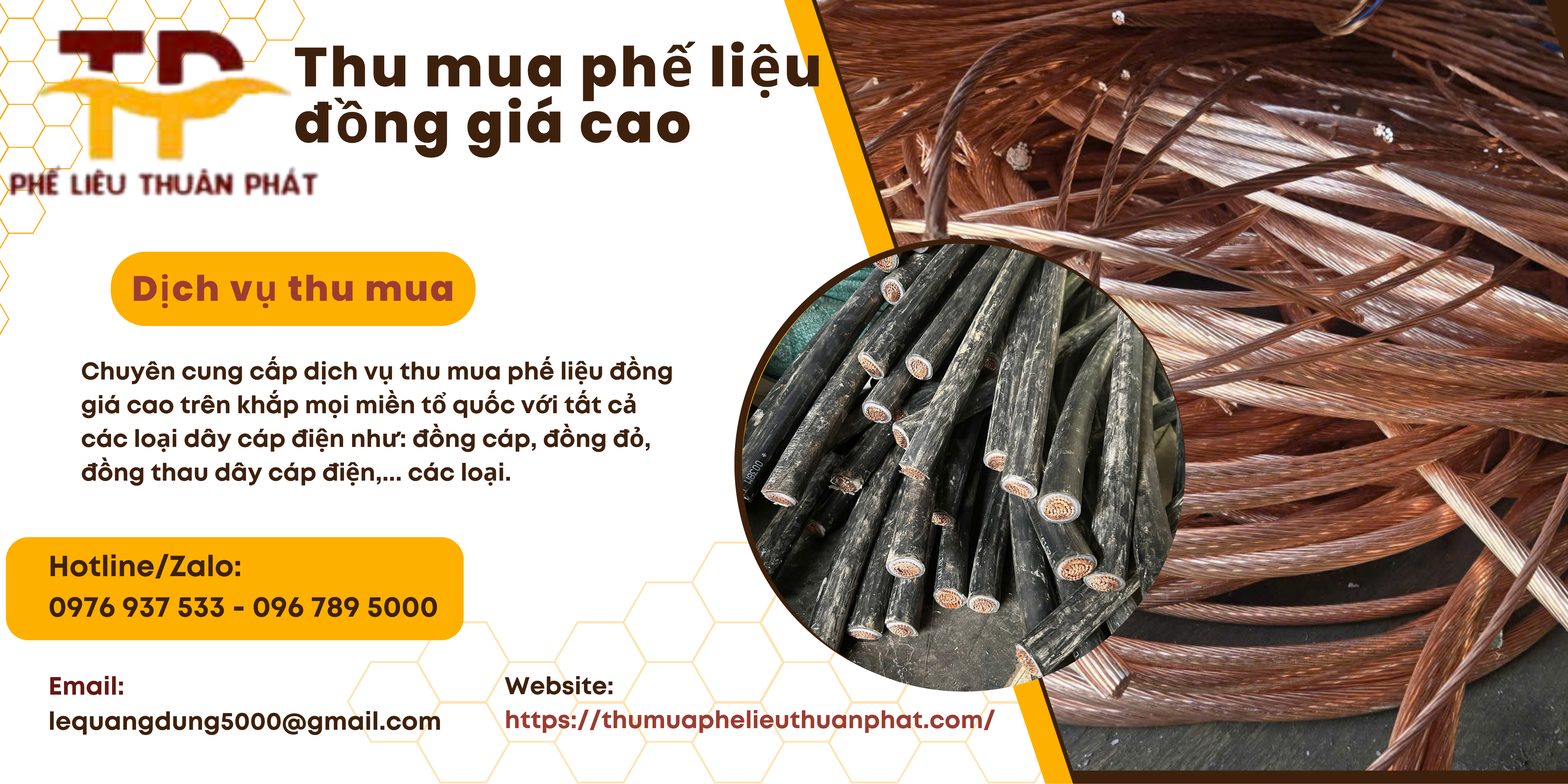 Thu mua đồng c&aacute;p phế liệu
