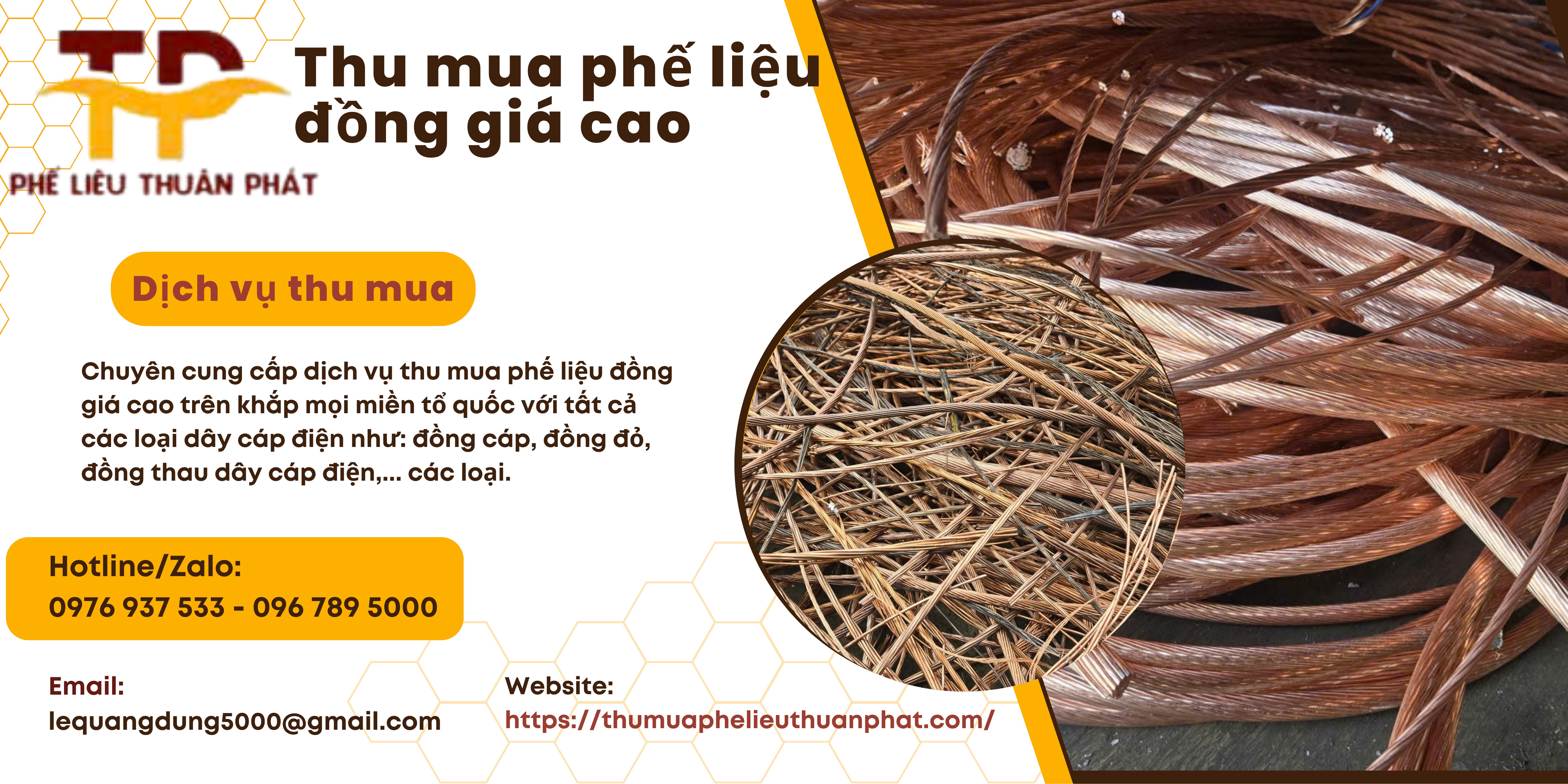 Thu Mua Đồng Cáp Phế Liệu Giá Cao Tại TP.HCM & Các Tỉnh Lân Cận