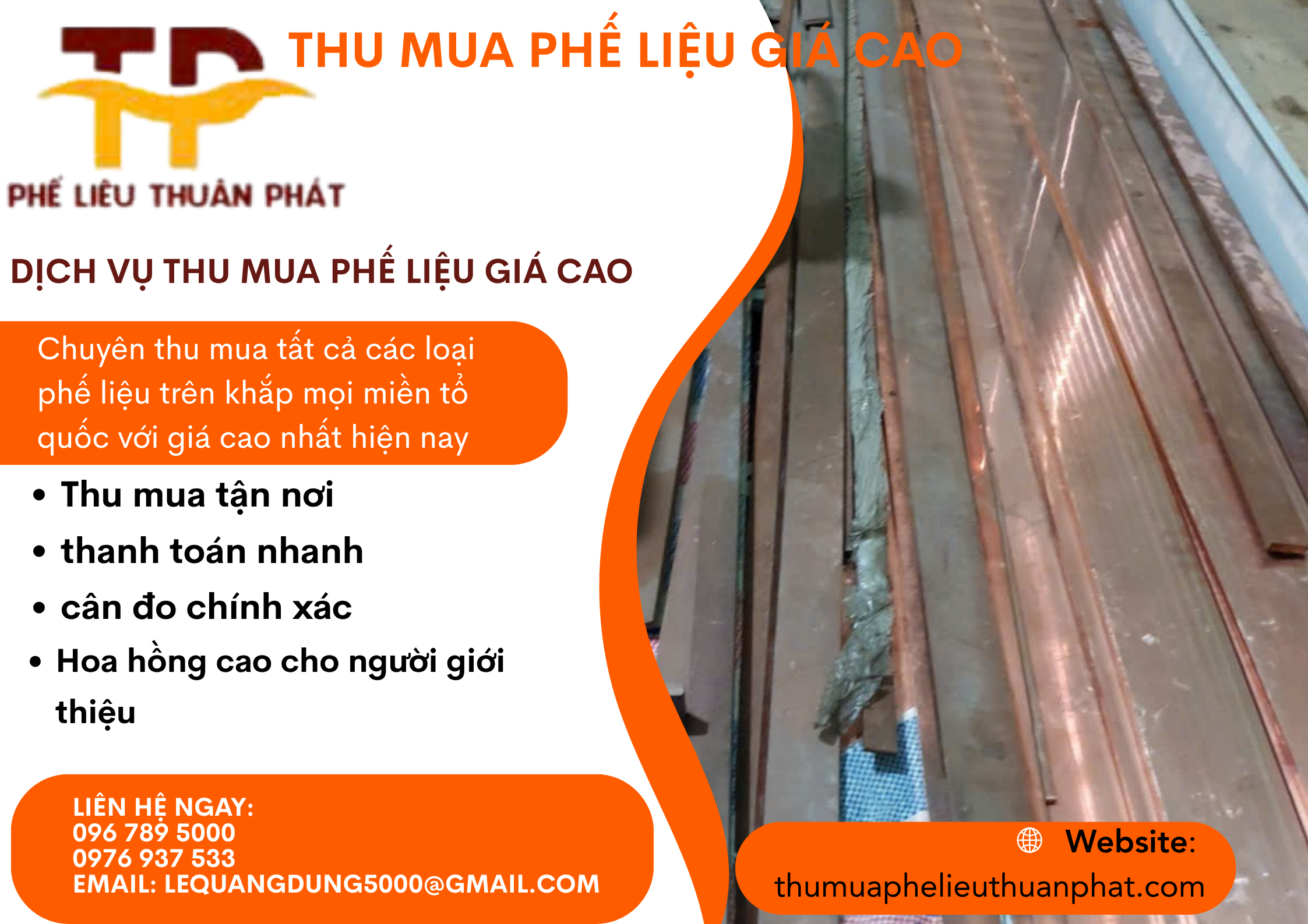 Thu mua đồng đỏ phế liệu giá cao