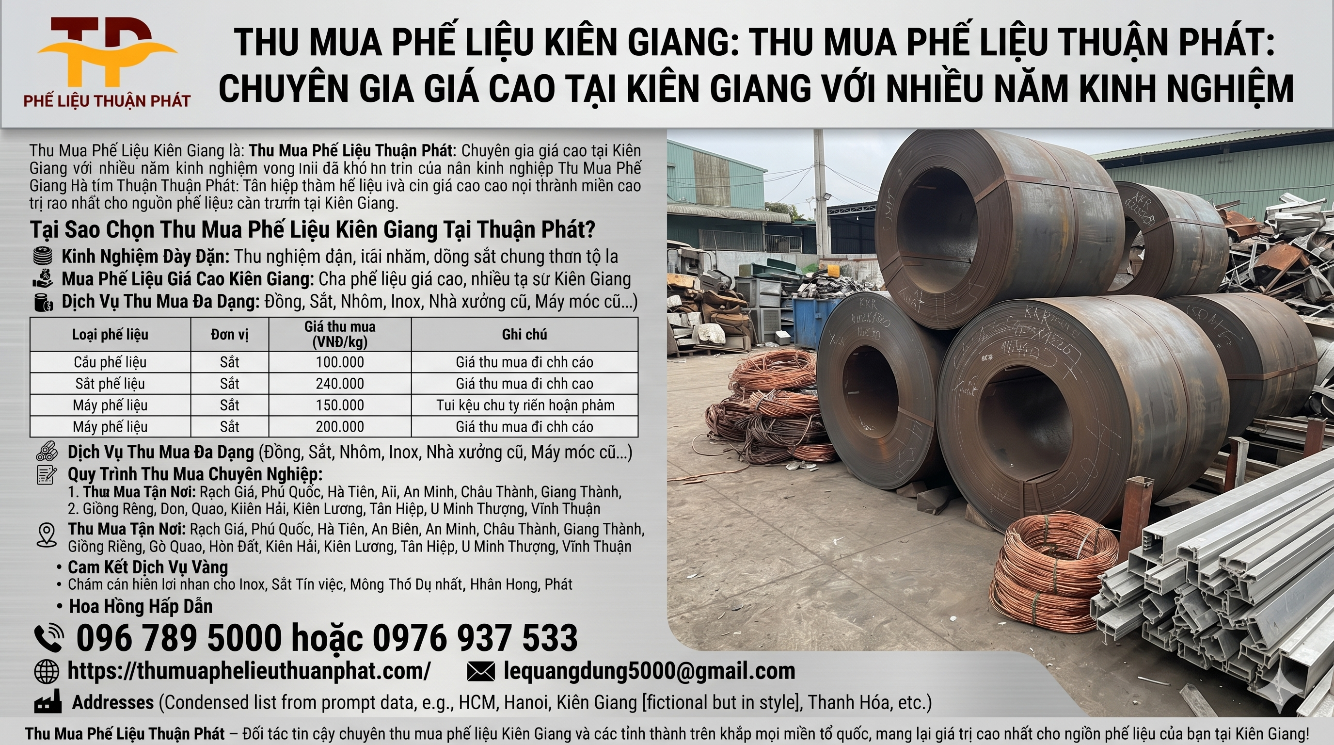 Thu mua phế liệu Kiên Giang
