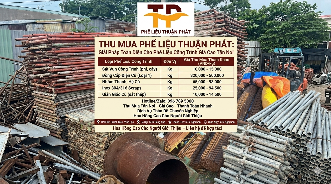 Thu Mua Phế Liệu Tại Quảng Nam Giá Cao Nhất - Cập Nhật 2026