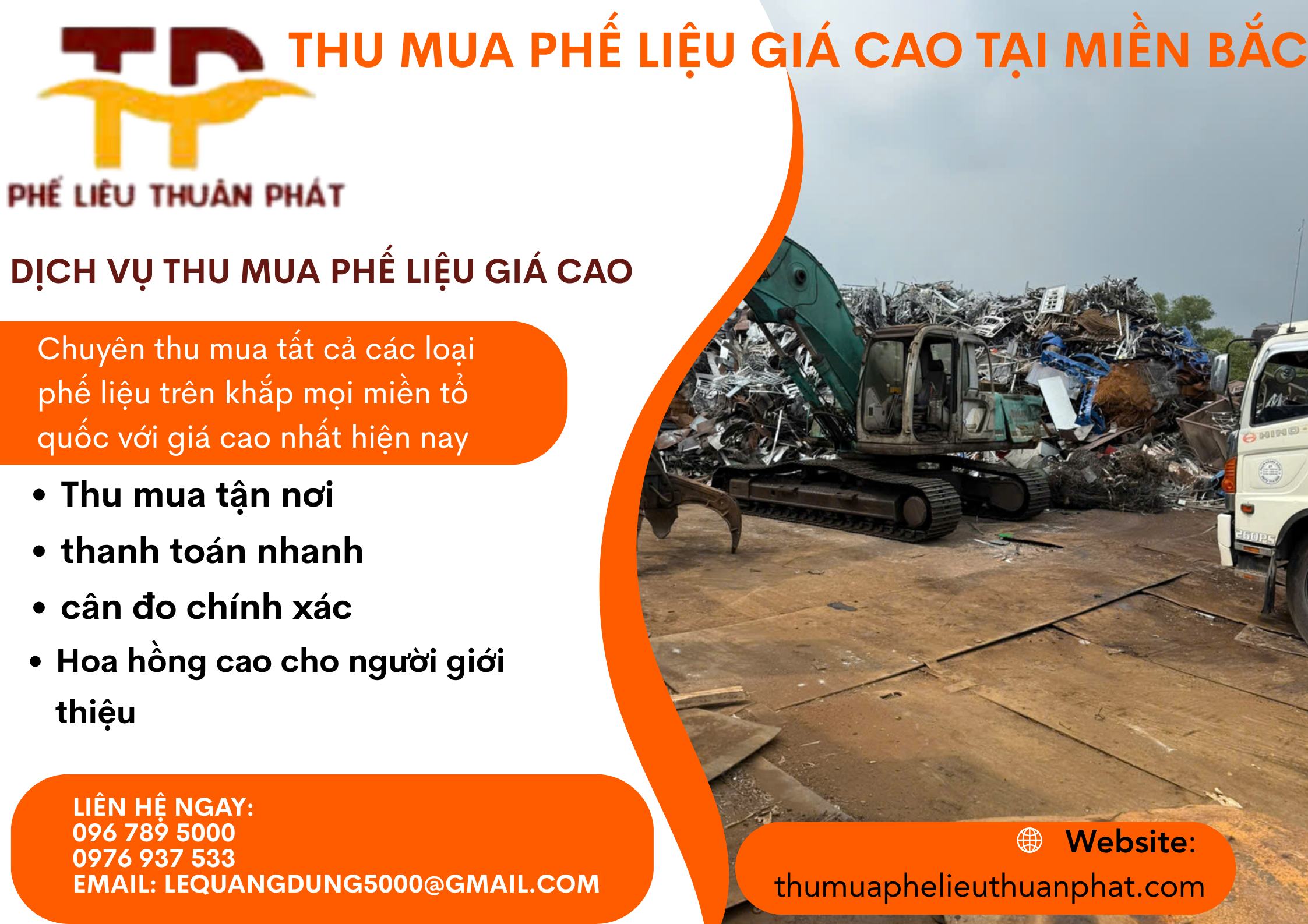 Thu mua phế liệu giá cao tại Miền Bắc