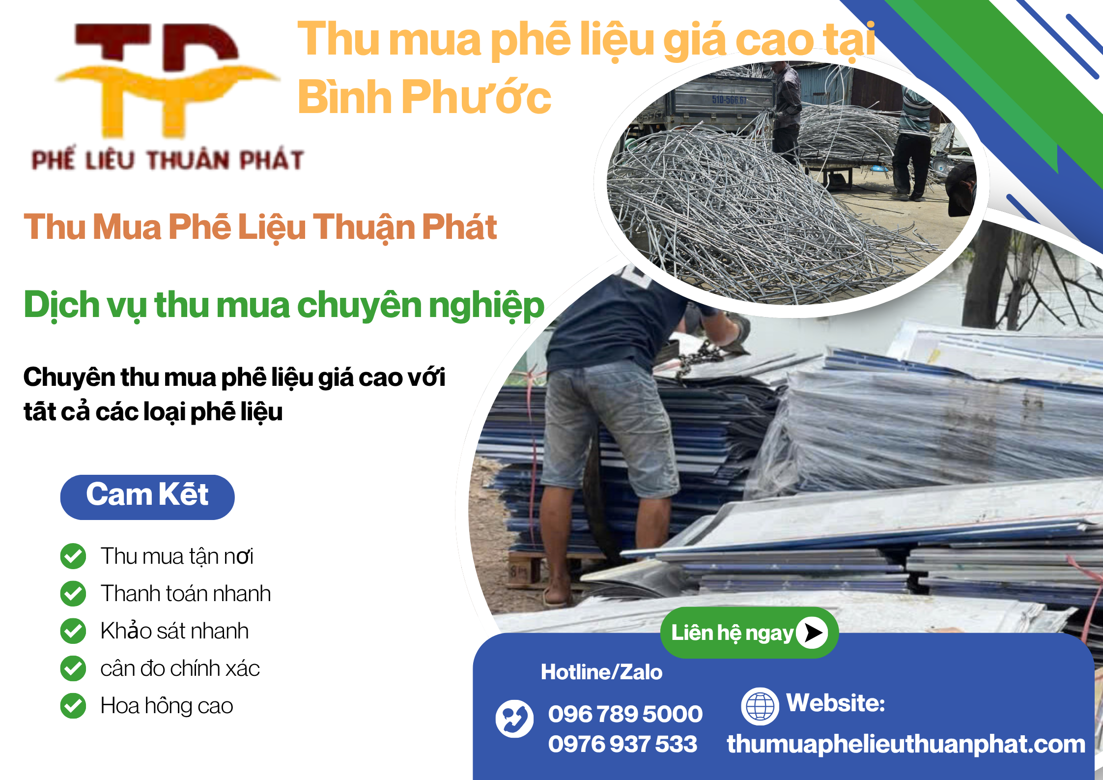 Thu mua phế liệu gi&aacute; cao tại B&igrave;nh Phước