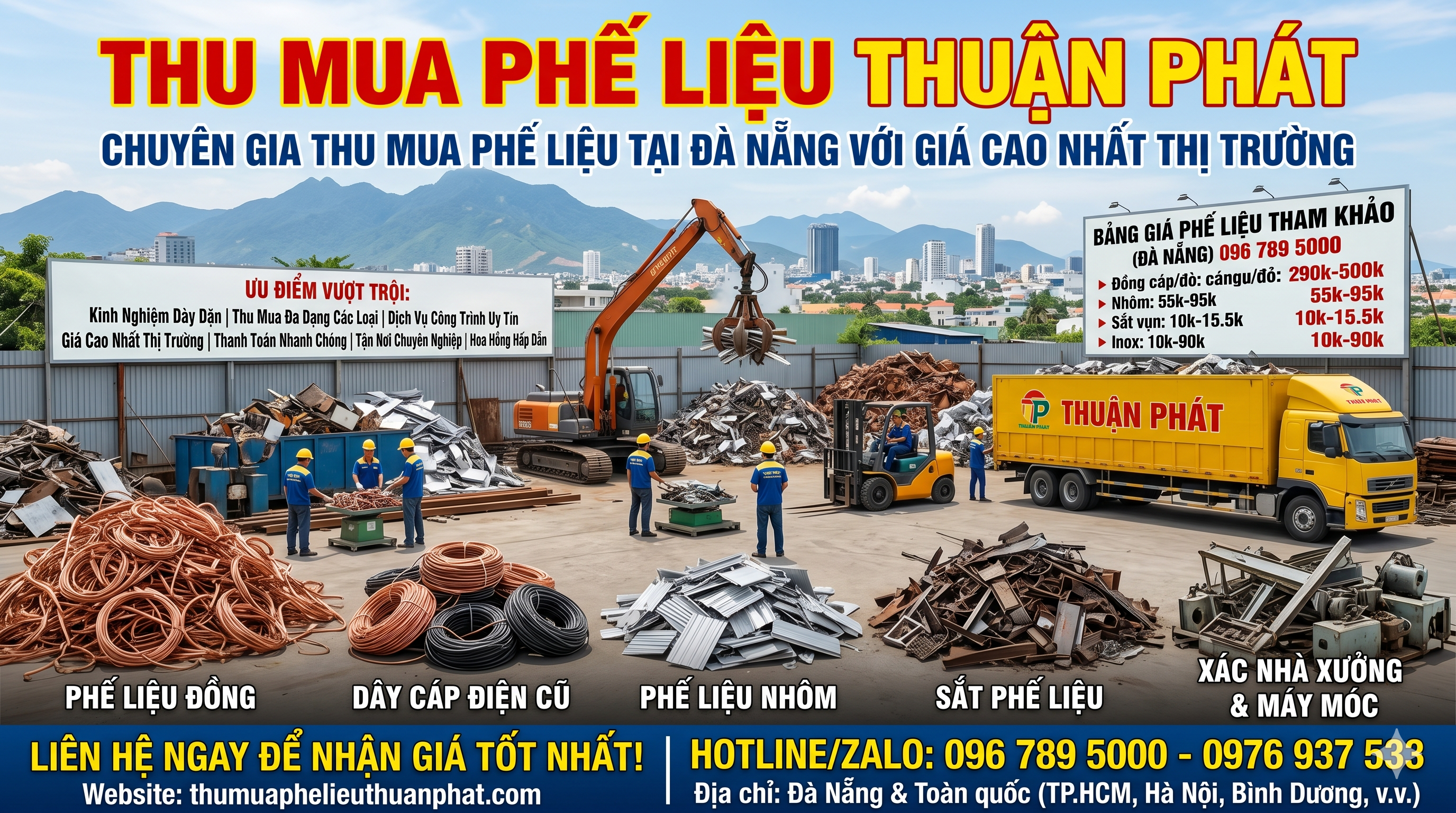 Thu Mua Phế Liệu Tại Đà Nẵng Giá Cao – Tận Nơi, Hoa Hồng Hấp Dẫn