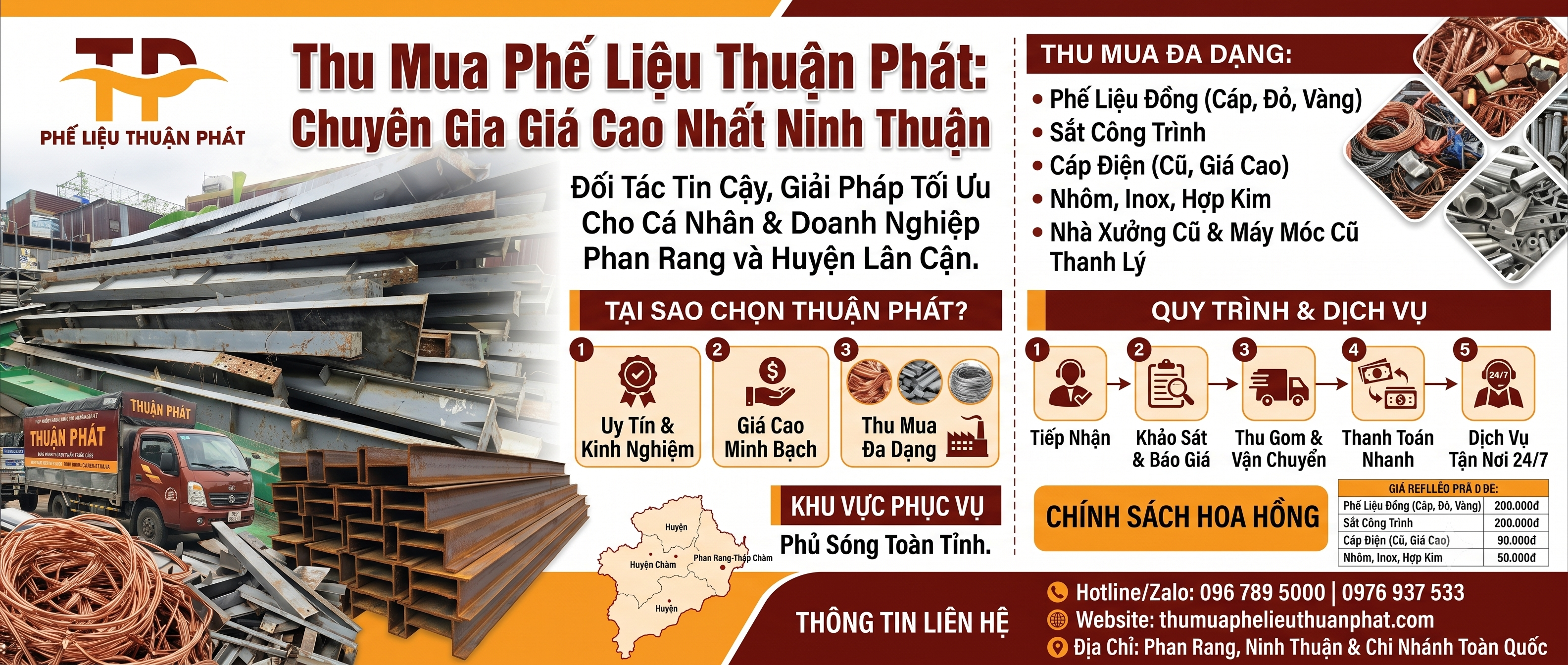 thu mua phế liệu tại Ninh Thuận