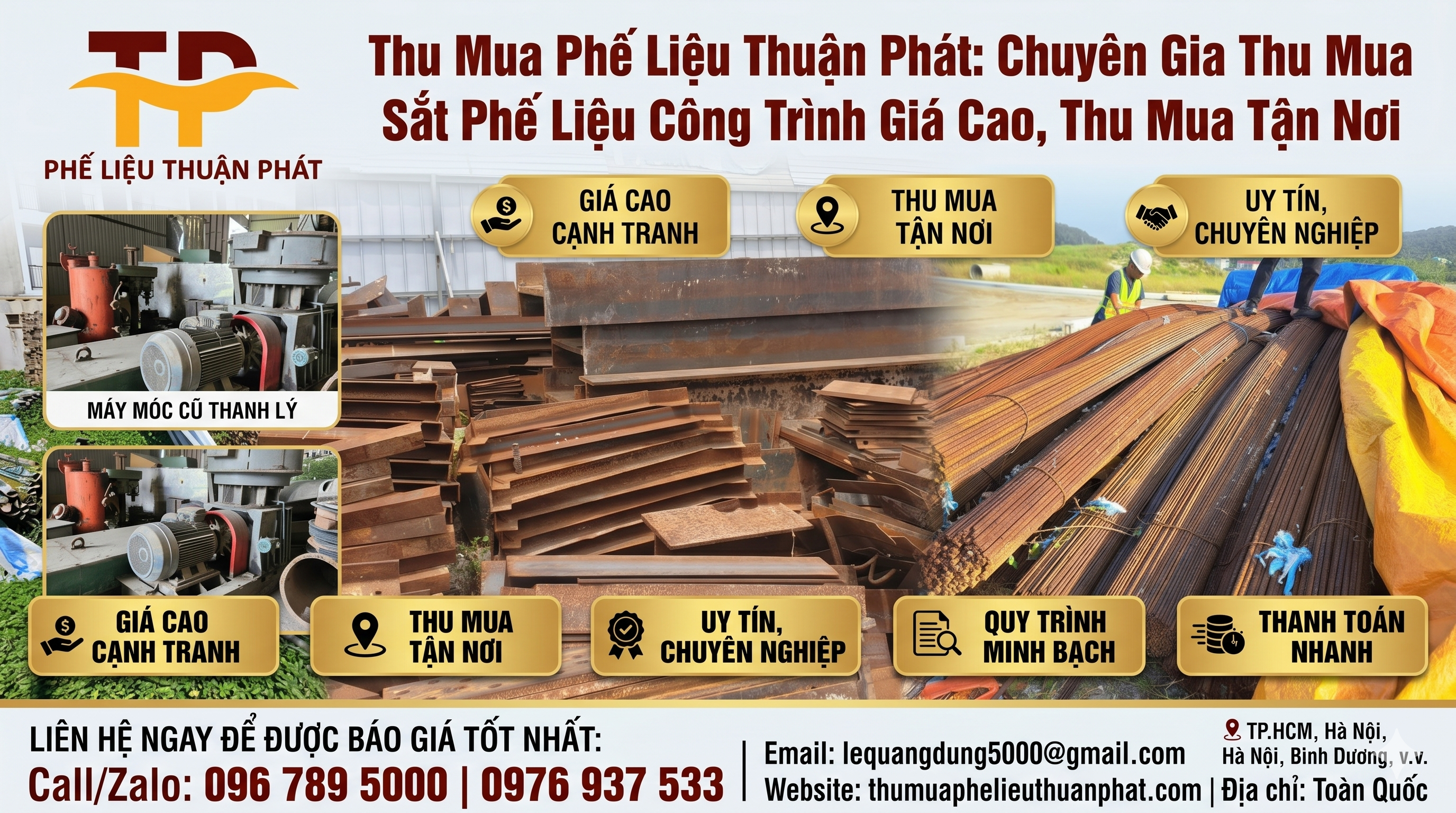 Thu mua sắt phế liệu c&ocirc;ng tr&igrave;nh