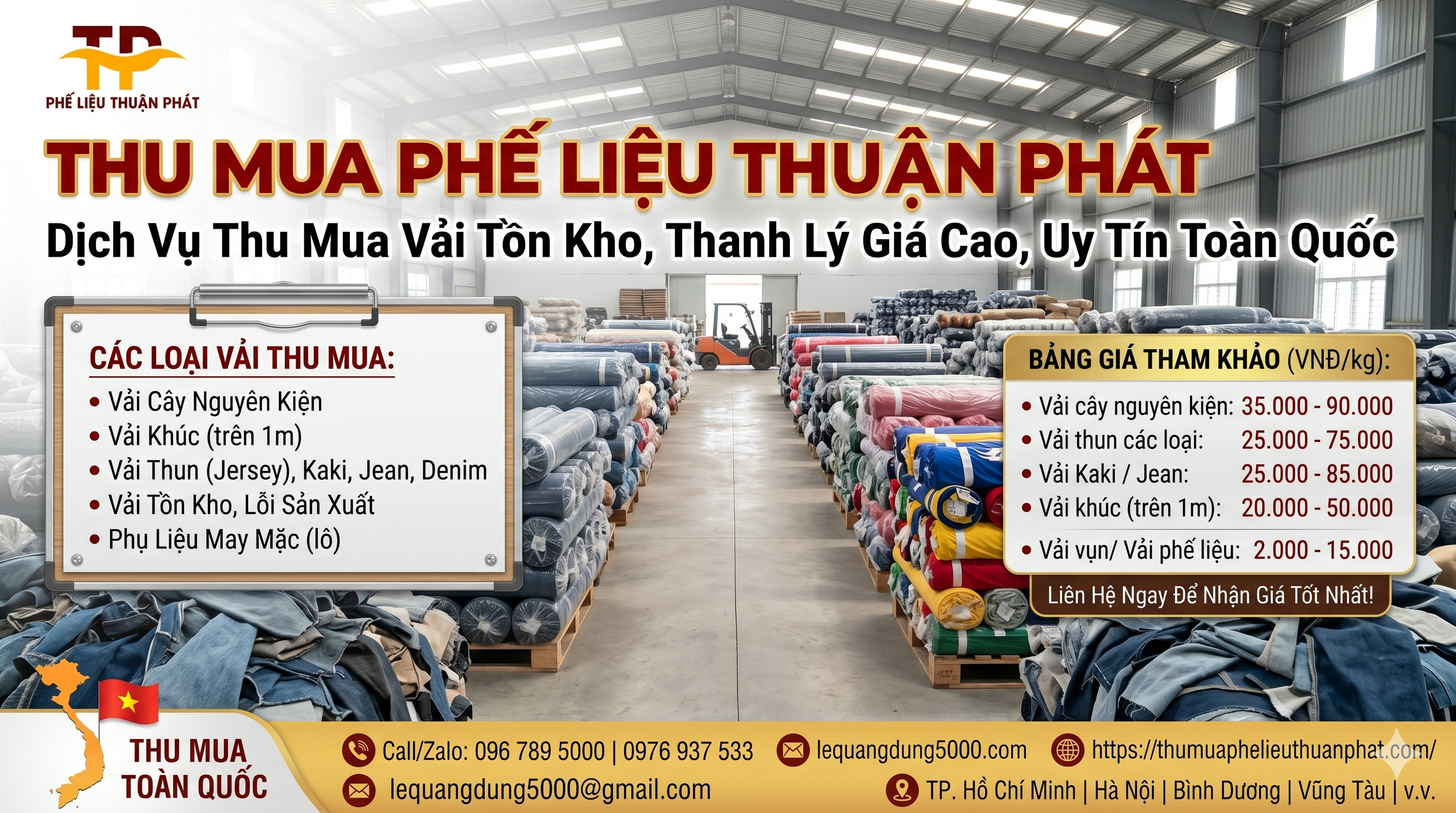 Thu mua vải tồn kho gi&aacute; cao