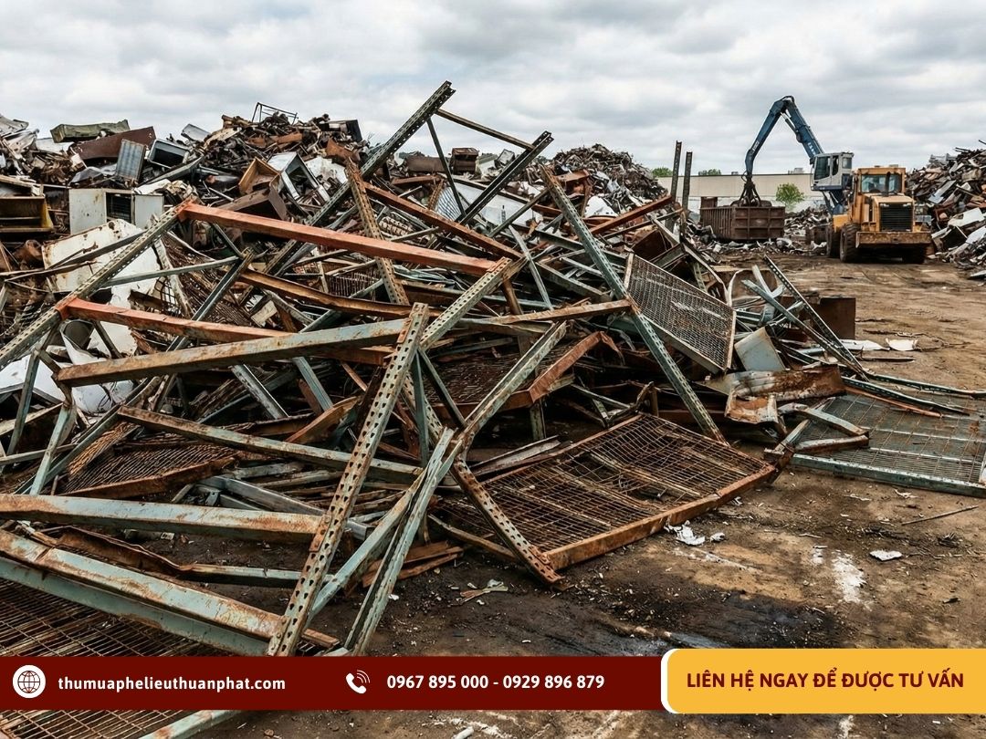 Thu mua kệ sắt thanh lý giá cao tại Thuận Phát
