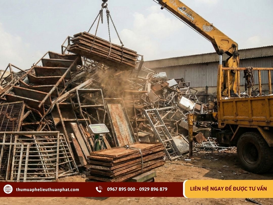 Thu mua kệ sắt thanh lý giá cao tại Thuận Phát
