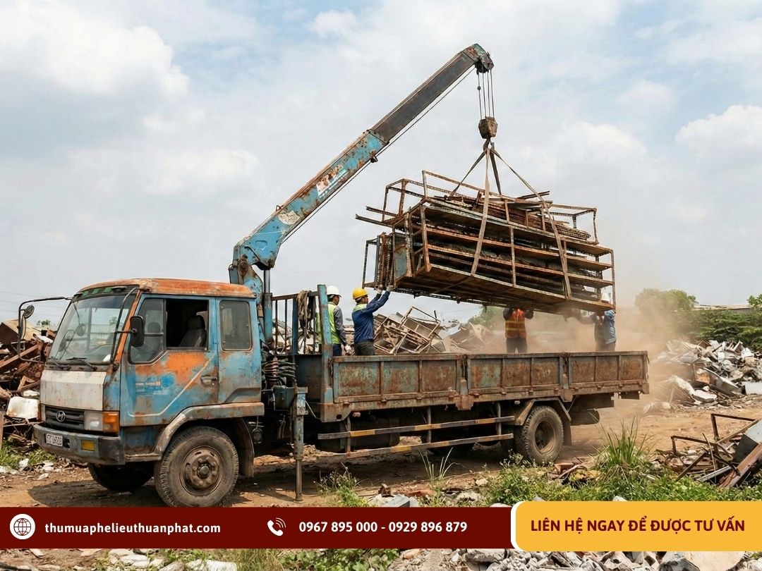 Thu mua kệ sắt thanh lý giá cao tại Thuận Phát